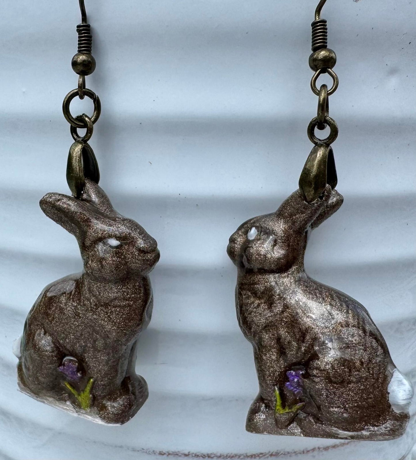 Chocolate Bunny Earrings