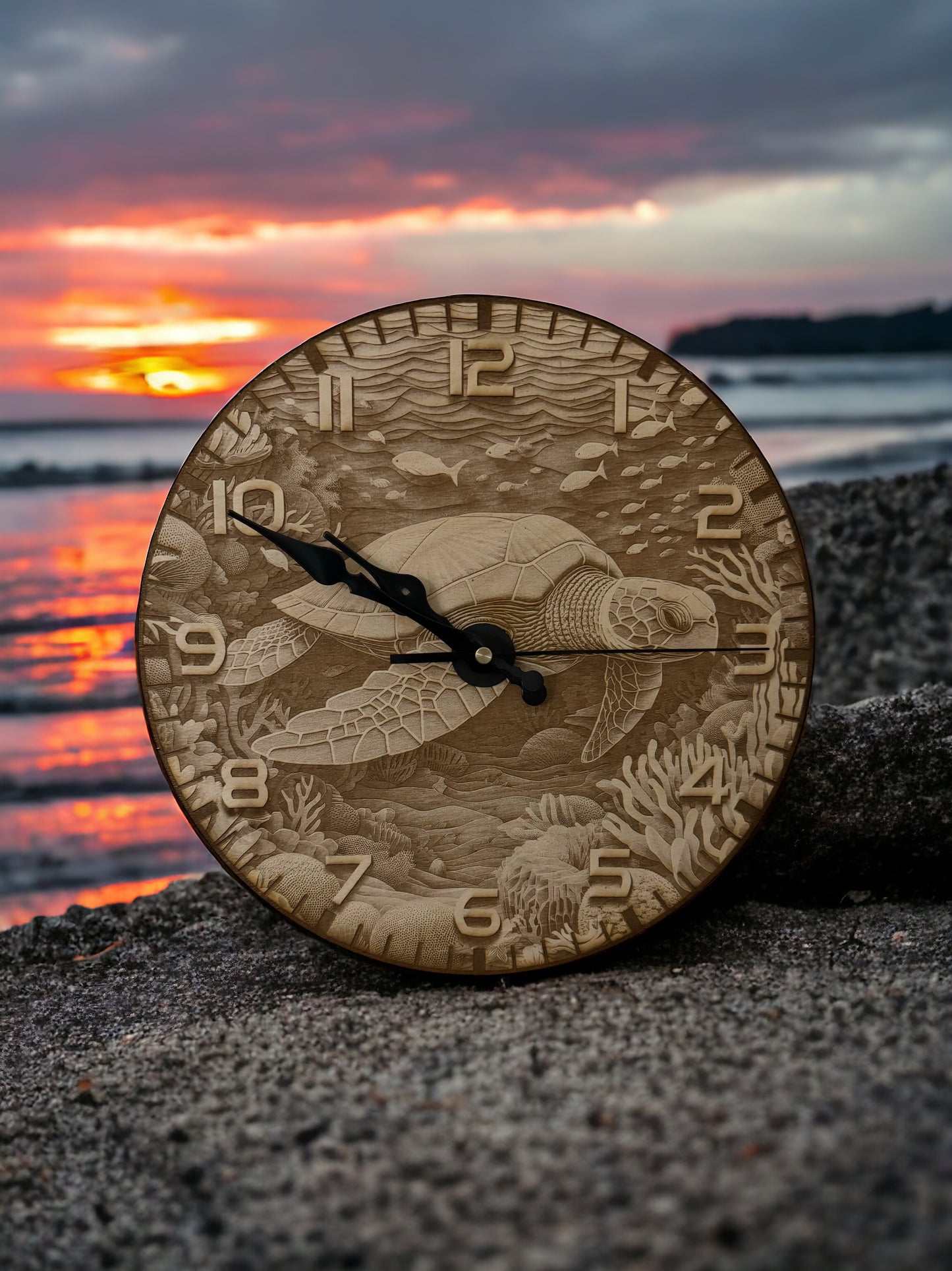 Home Decor -Turtle Wall Clock