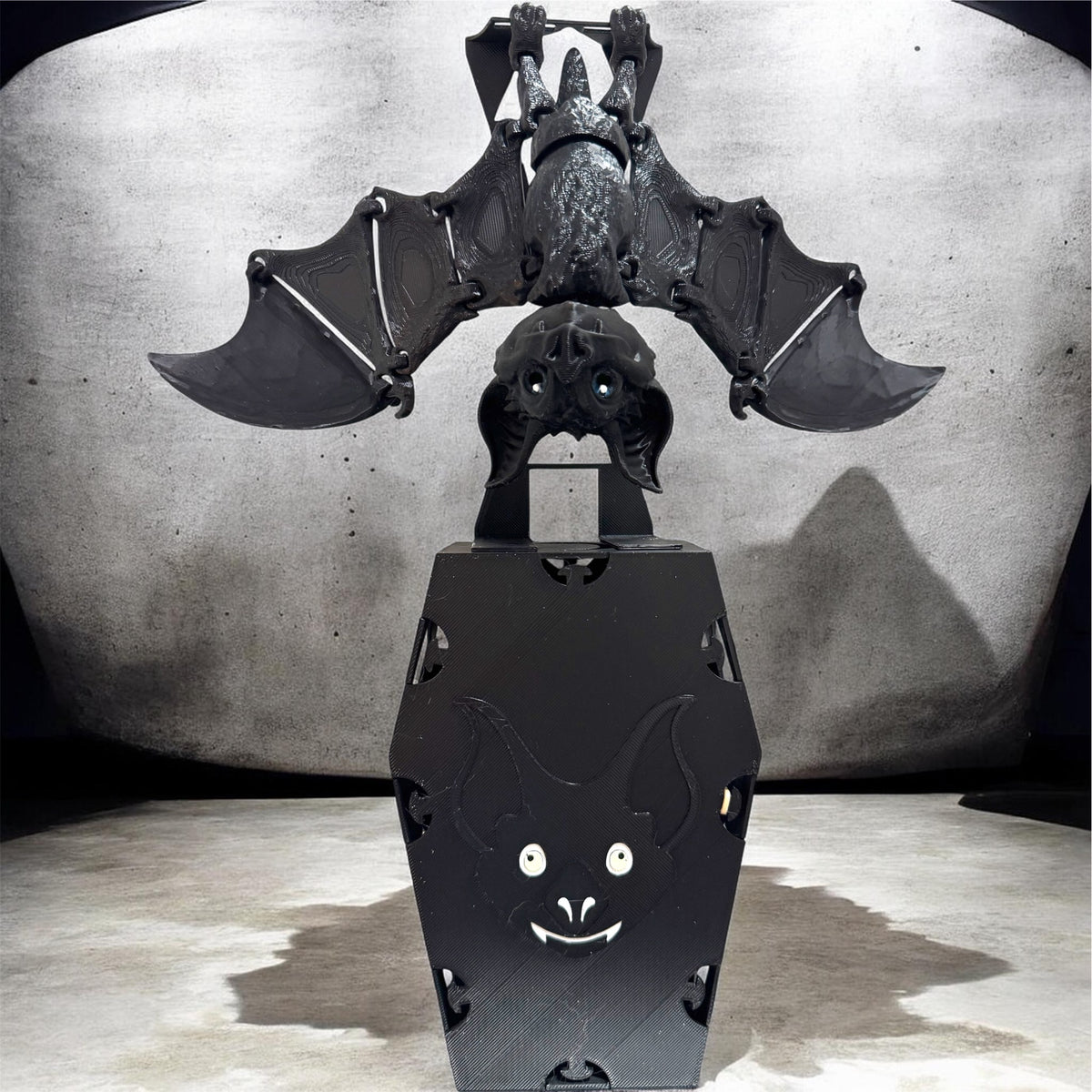 Bat with Coffin Stand