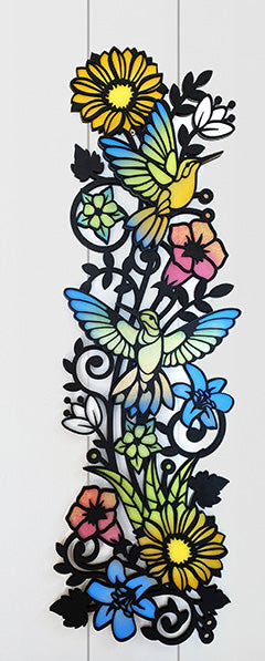 Hanger- Door/Wall -Hummingbird Wall Garden Decor
