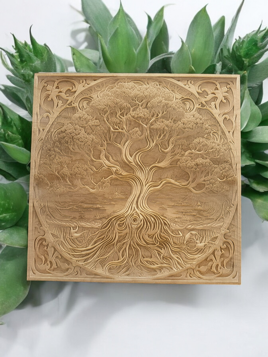 3D Illusion Engraving -Tree of Life