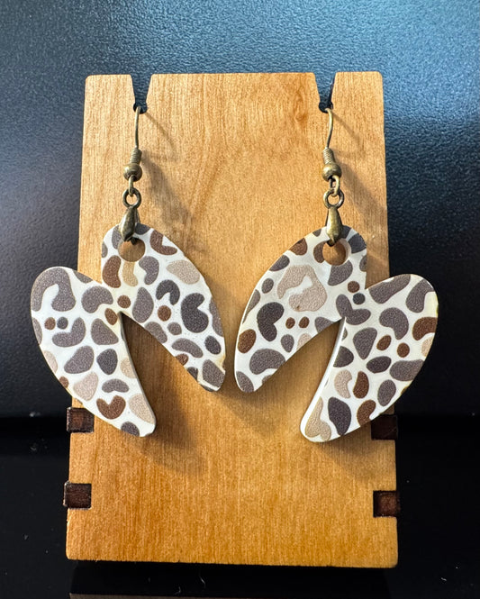 Animal Print Acrylic Earrings