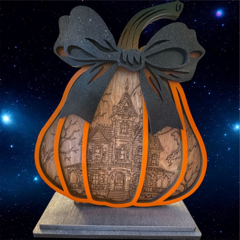 Haunted Pumpkin Halloween Decor