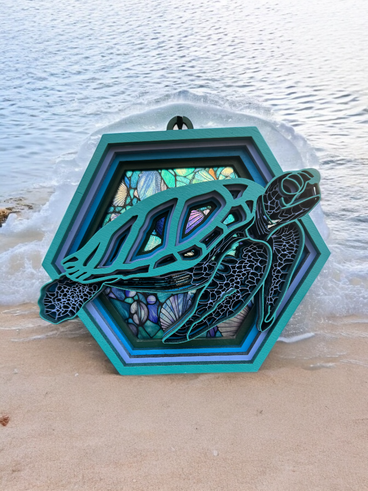 Home Decor/Gift -Turtle Shelf Suncatcher