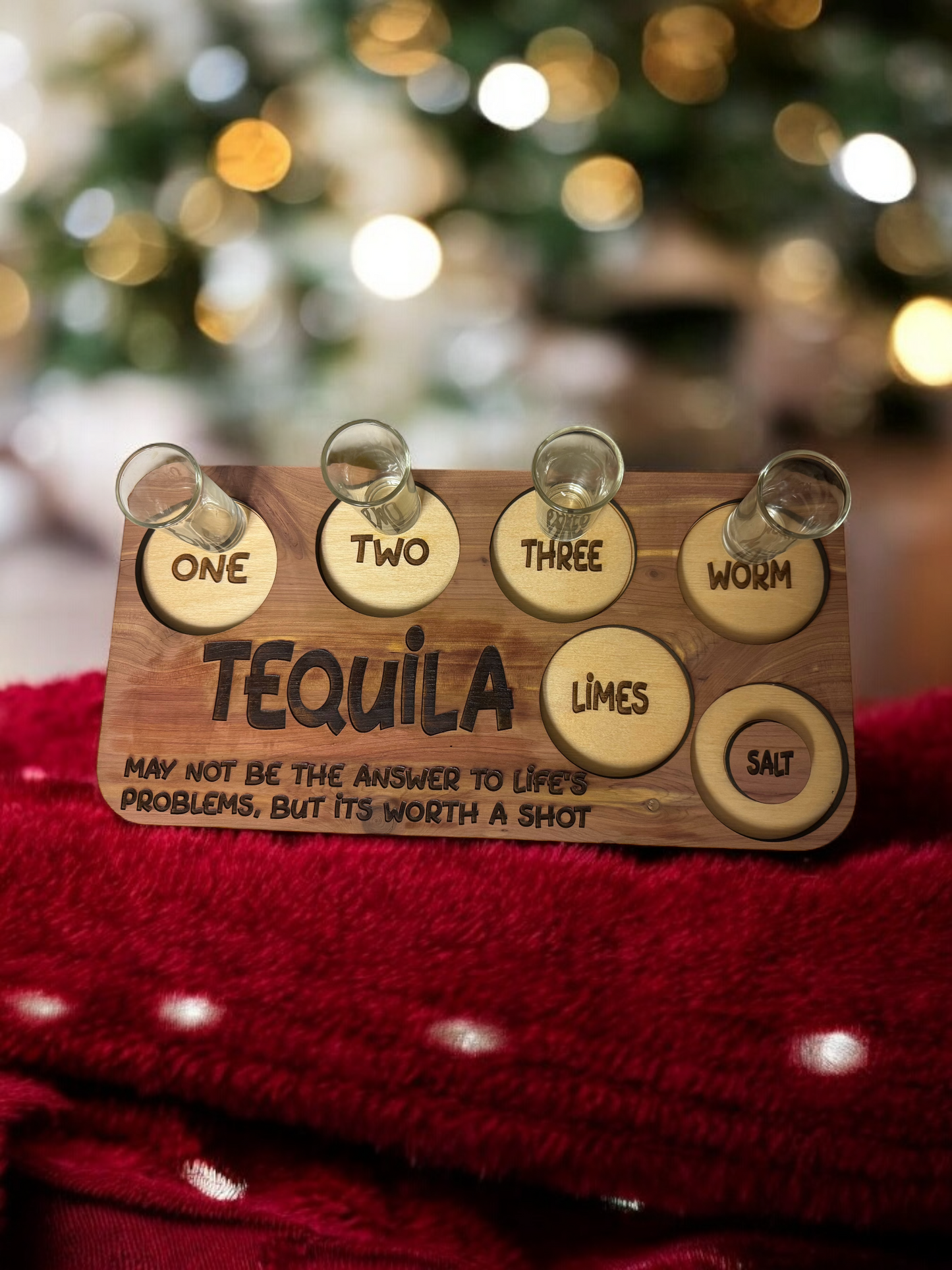 Tequila Flight Board -Home Decor/Gifts