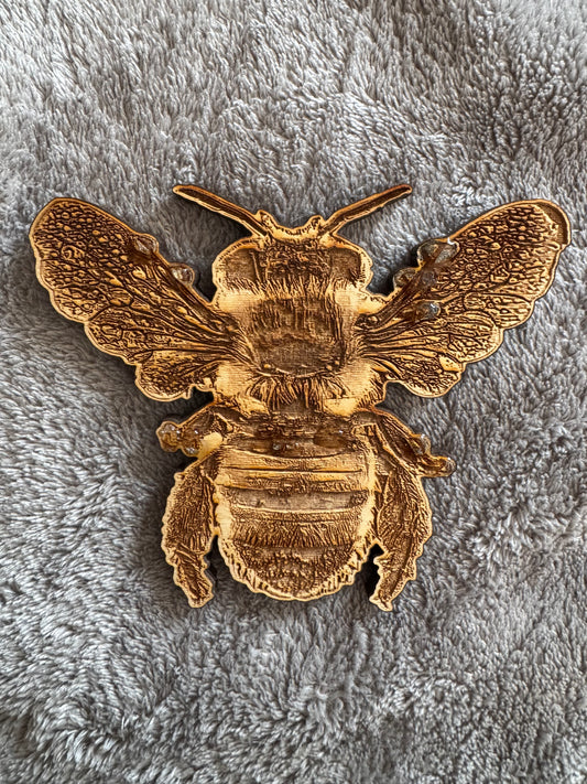 3D Illusion Engraving -Bee, Dew Bee