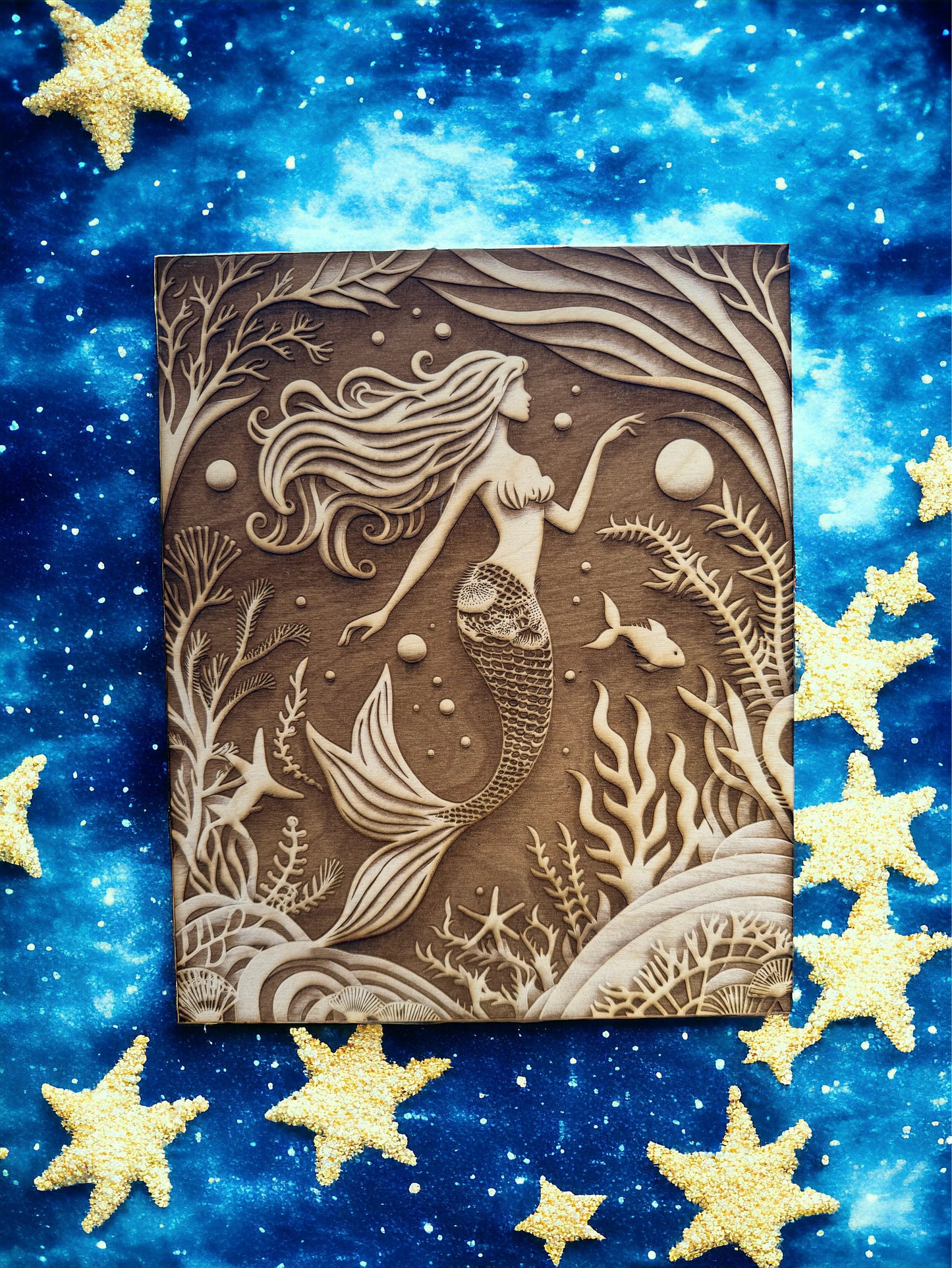 3D Illusion Layer Engraving -Mermaid