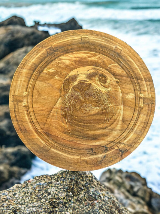 3D Illusion Engraving -Seal in the Porthole