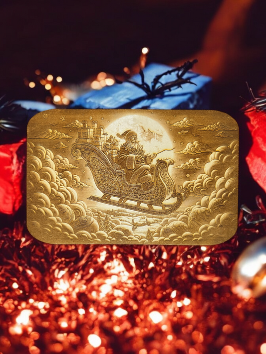 3D Illusion Engraving -Santa Sleigh