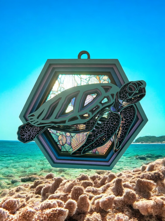 Home Decor/Gift -Turtle Shelf Suncatcher