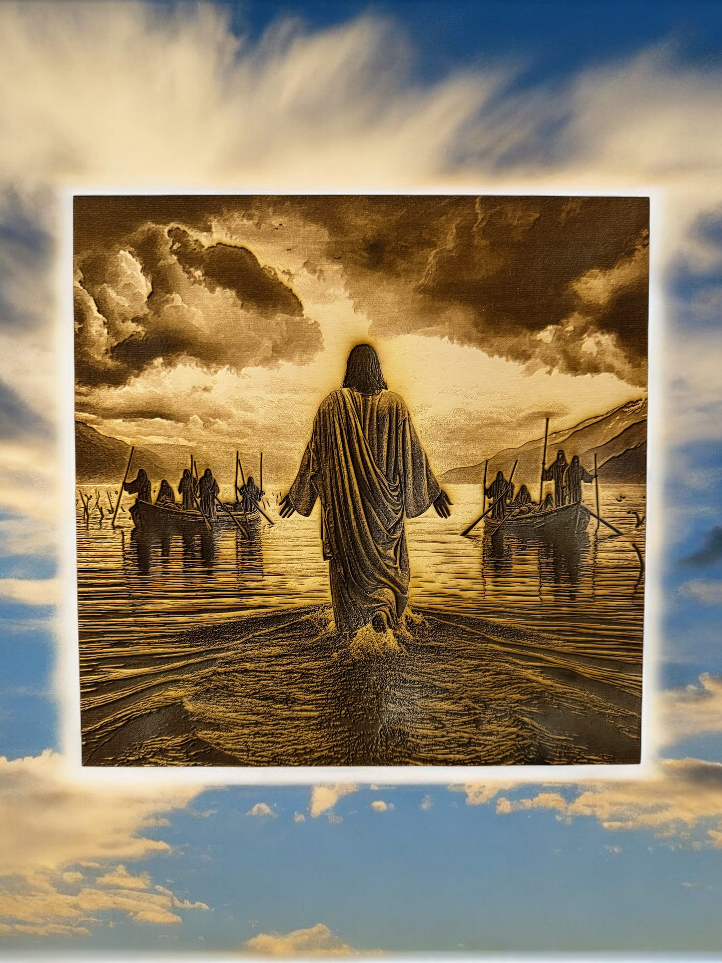 3D Illusion Engraving -Walking on Water