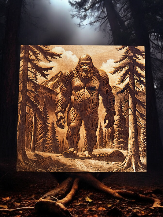 3D Illusion Engraving -Bigfoot