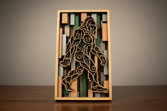 Bigfoot Layered Wall Art