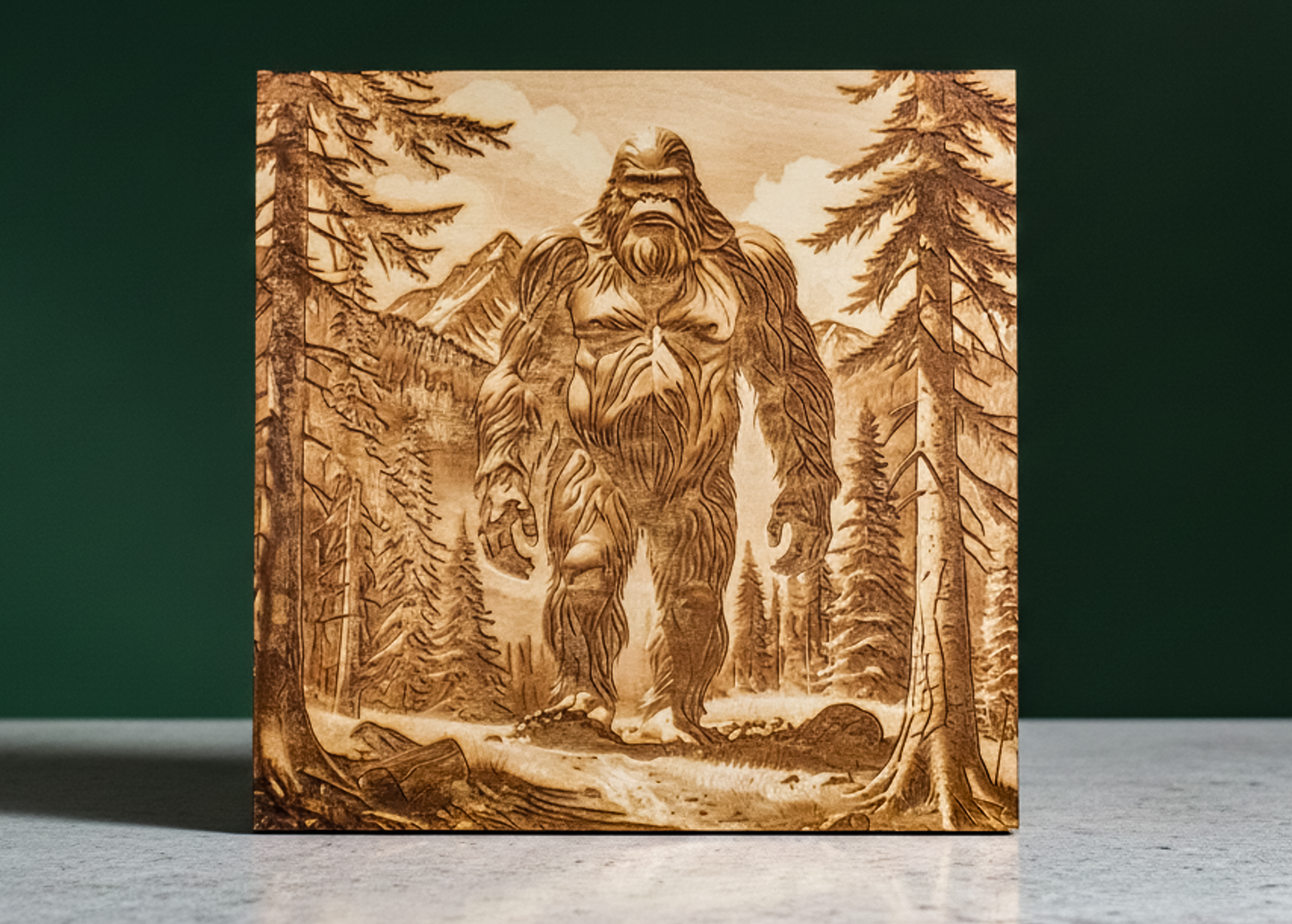 3D Illusion Engraving -Bigfoot