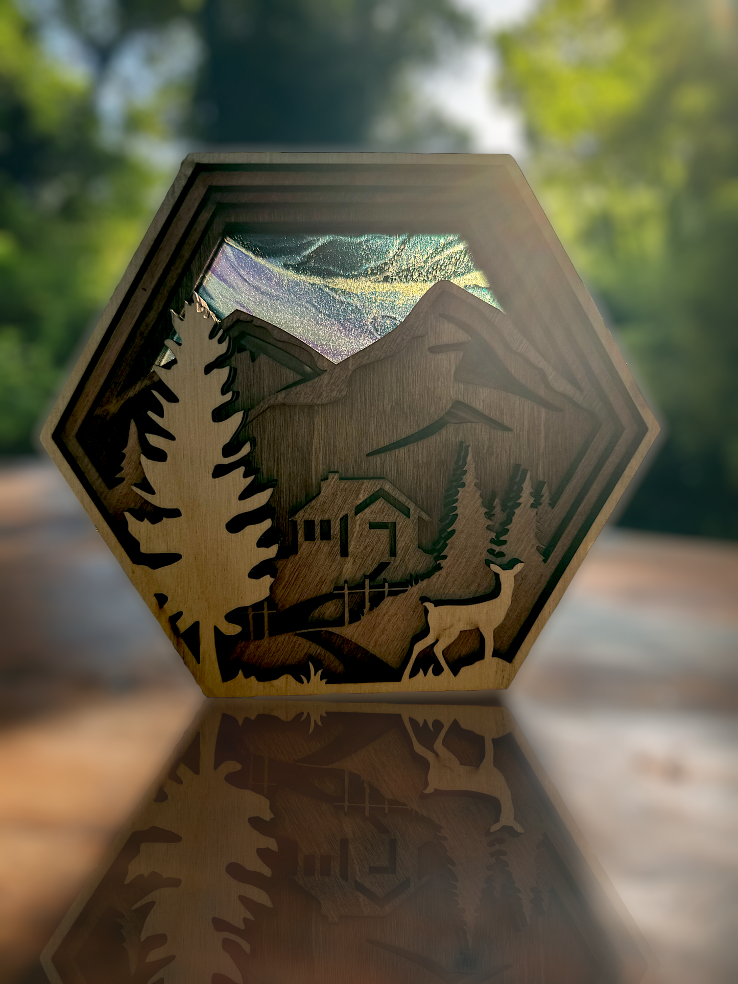 Home Decor/Gift - Cabin Shelf Suncatchers