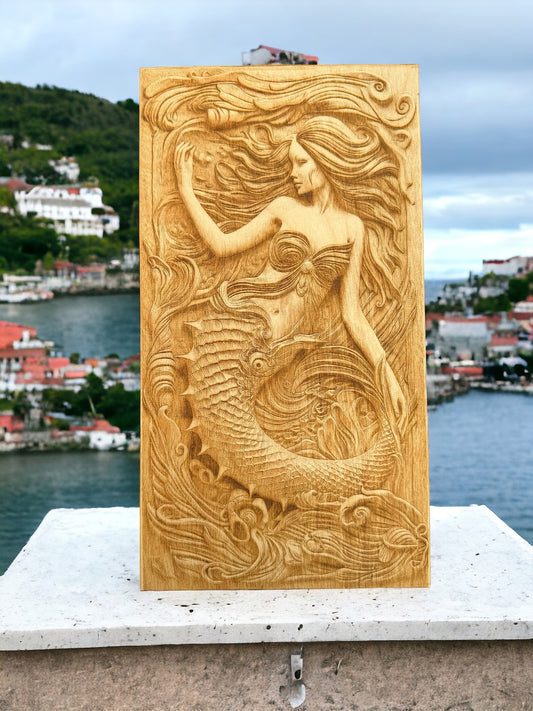 3D Illusion Engraving -Siren / Mermaid