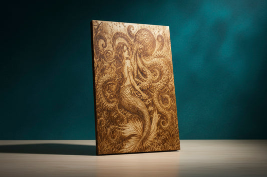 Mermaid/Octopus -3d Illusion Engraving