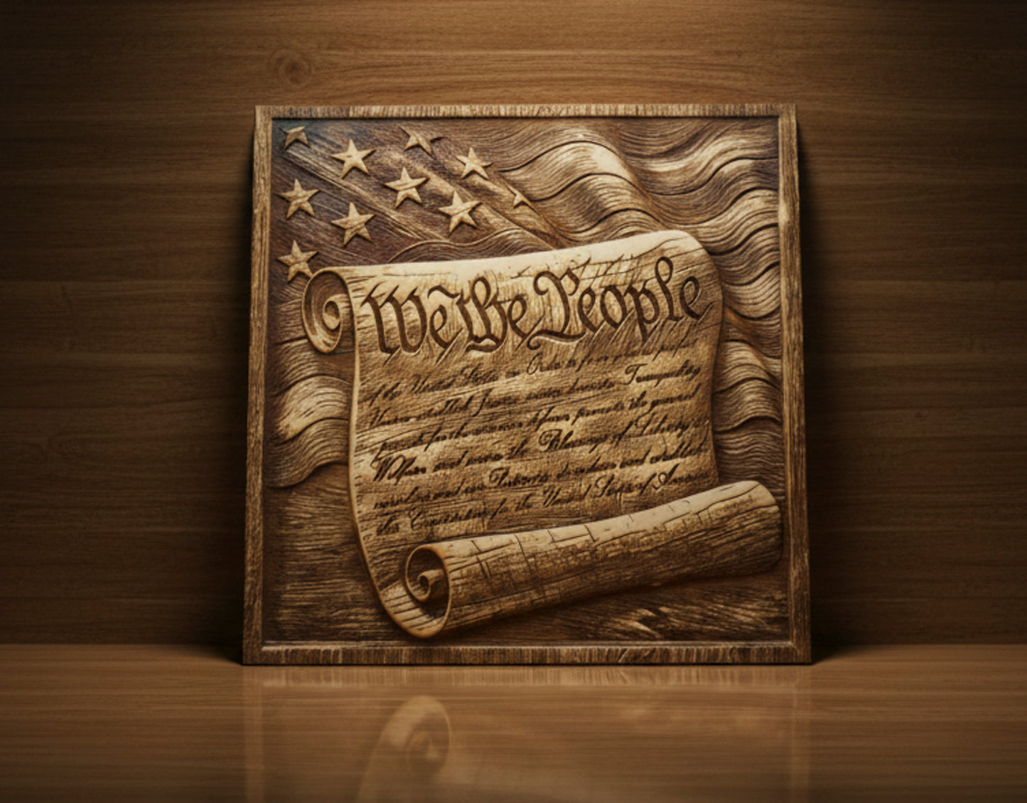 We The People Engraving