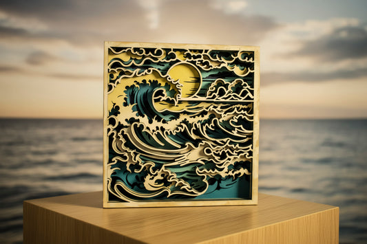 Ocean Wave Wall Mandala