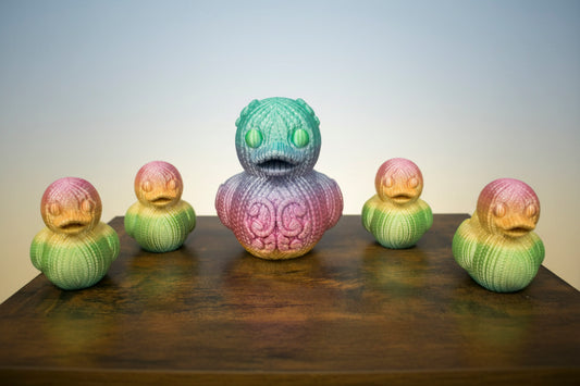 3D Printed Mama Duck & Ducklings Set