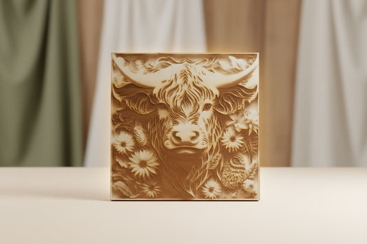 Highland, Full Face 3D Illusion Wall Art