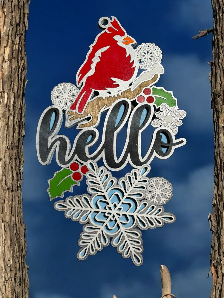 Hanger -Hello Winter Snowflake