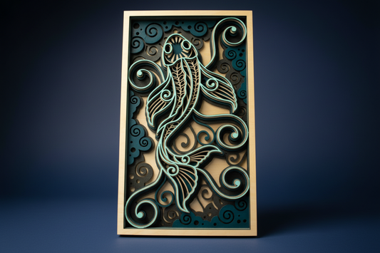 Koi Layered Wall Art