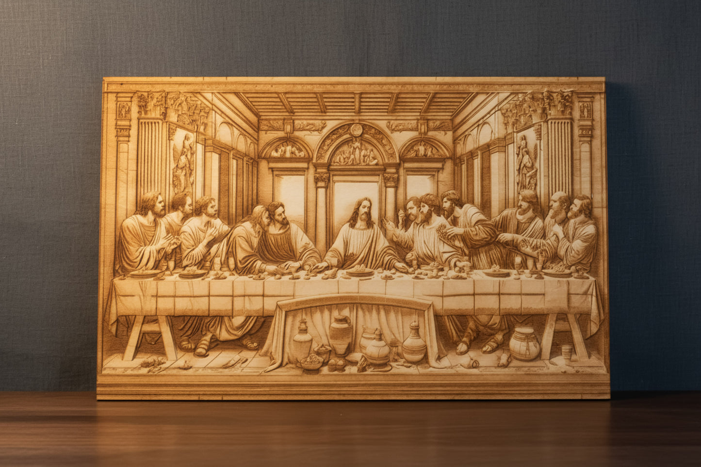 3D Illusion Engraving -The Last Supper