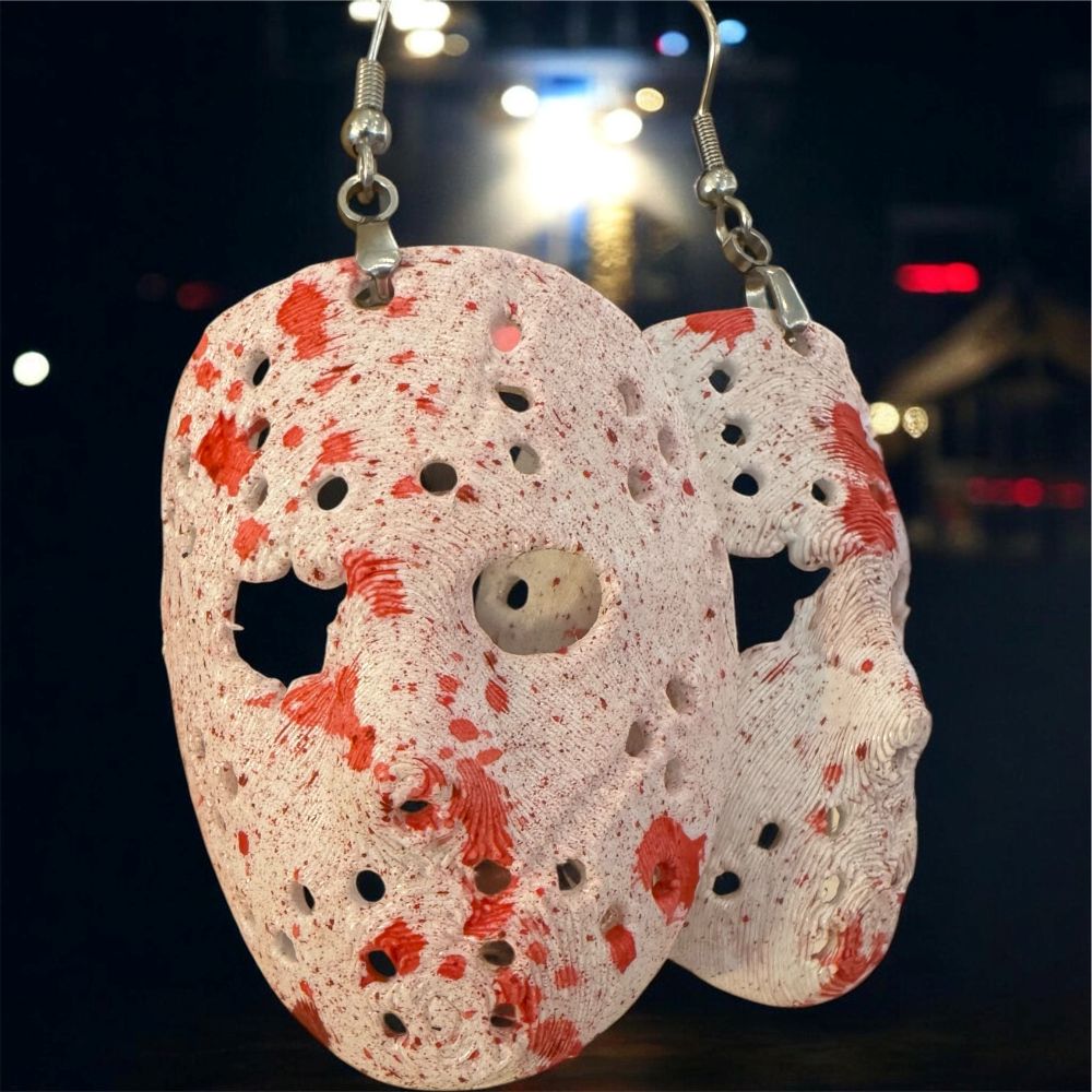 Earrings -Hockey Mask