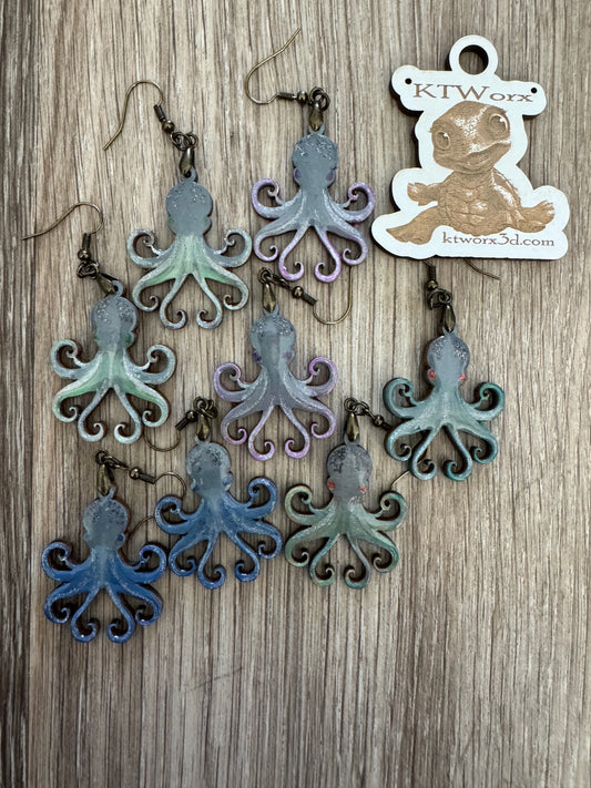 Earrings -Octopus
