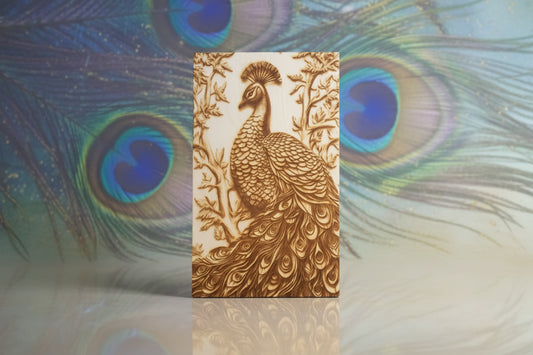 Peacock, Tall 3D Illusion