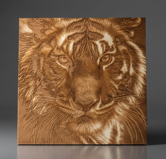 3D Illusion Engraving -Tiger Eye