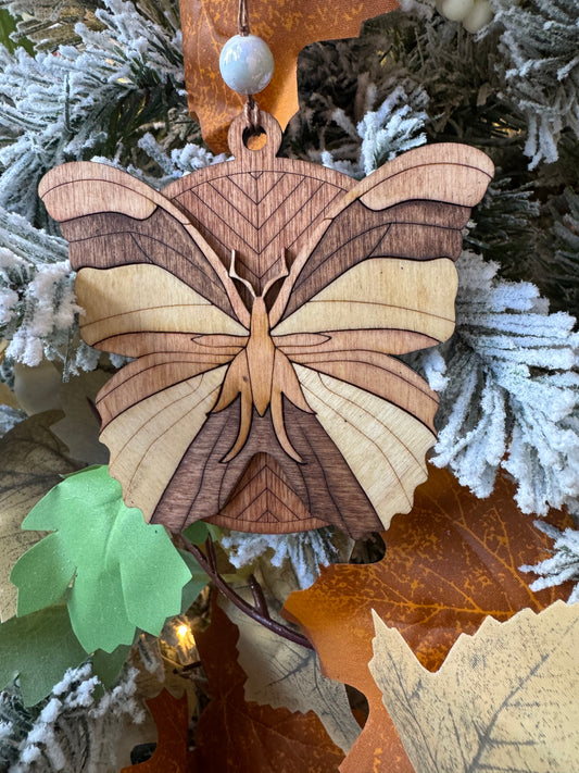 Butterfly Holiday Ornament -Handcrafted Layered